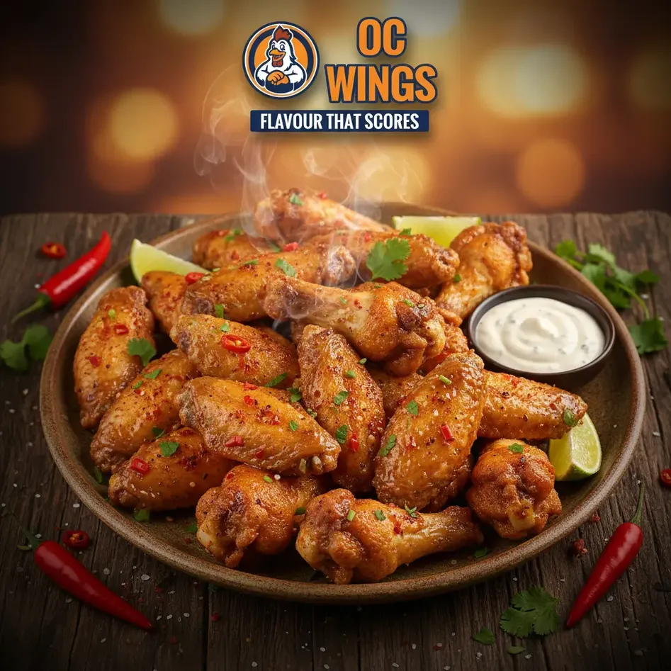 Comfort food menu at OC WINGS Spruce Grove